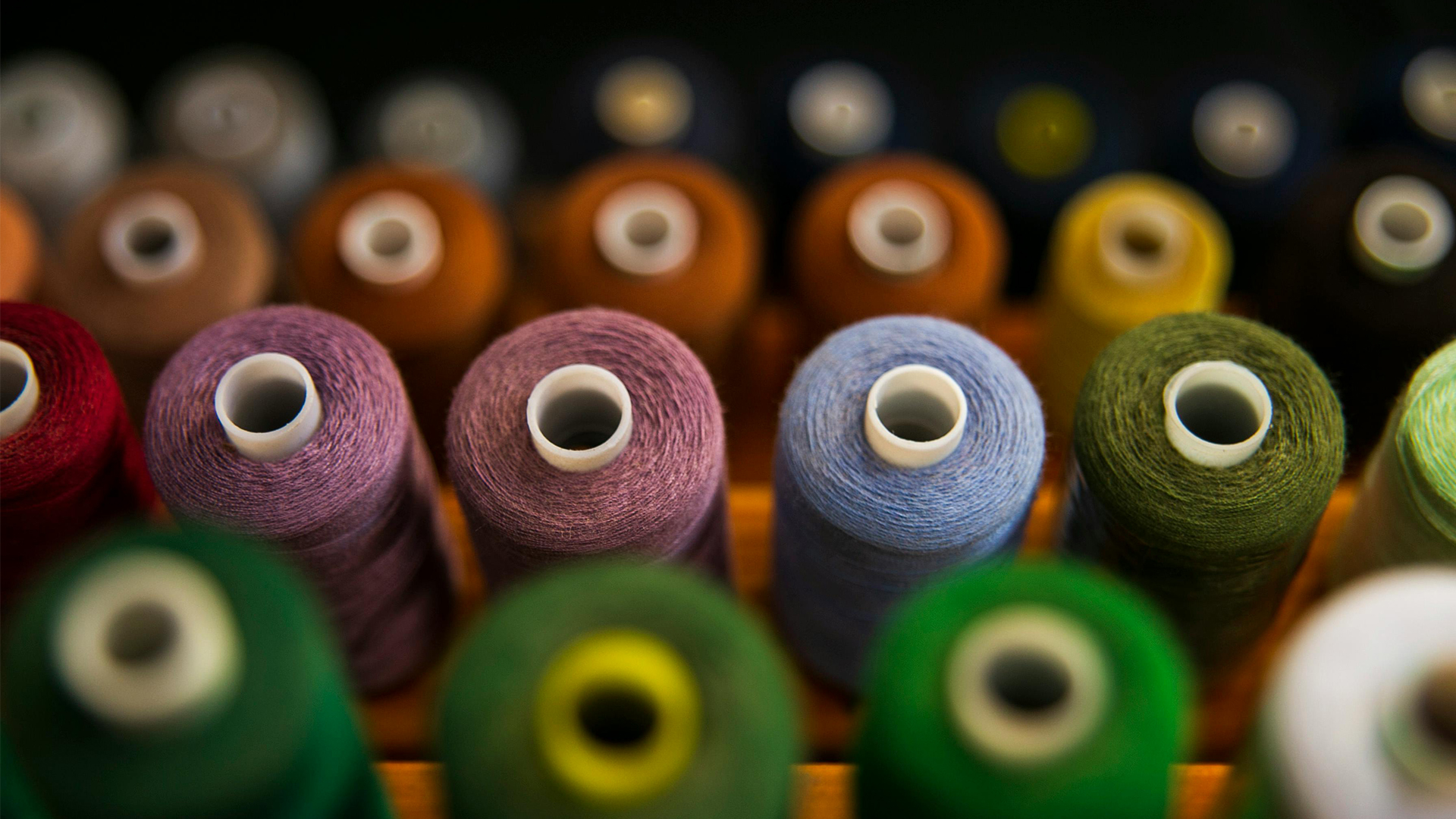 Colourful thread.