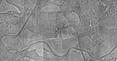 A black and white aerial image for the Houghall Estate taken 23rd June 1946