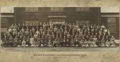 A large staff group photo of the Durham County War Agricultural Committee - September 1944