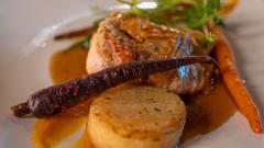 Chicken breast with fondant potatoes