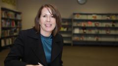 Former East Durham College Principal Suzanne Duncan Smiling at Camera