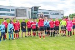 Football Team Celebrates Winning Championship
