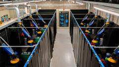 Aerial view of welding bays at East Durham College's Peterlee campus