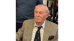 George celebrating his 100th birthday