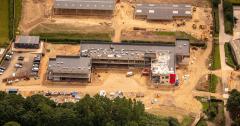 Aerial image of Houghall new building under construction